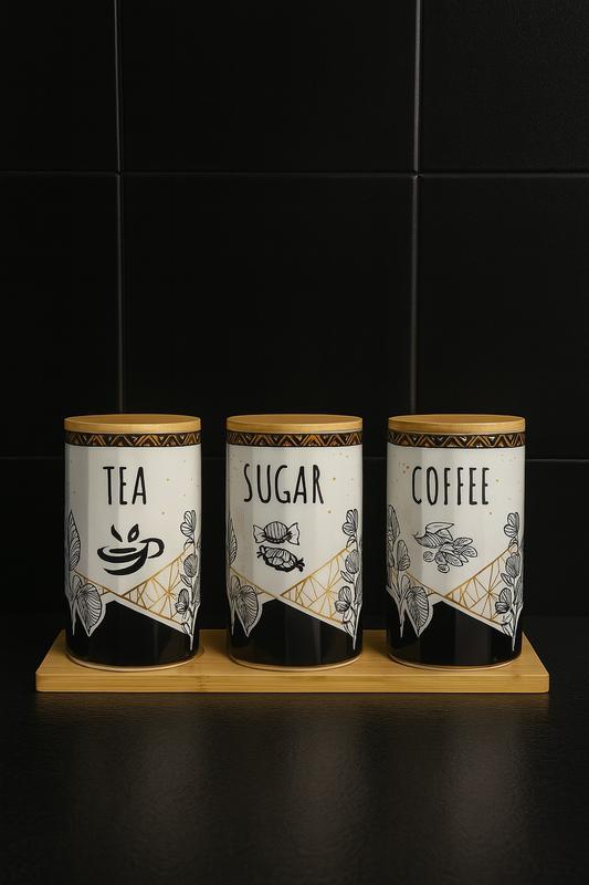 طقم شاي وسكر وقهوة [ عبوة 12 ]