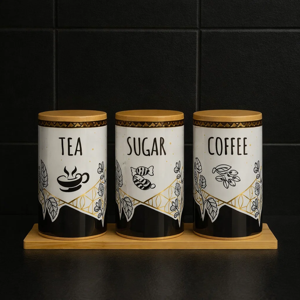 طقم شاي وسكر وقهوة [ عبوة 12 ]