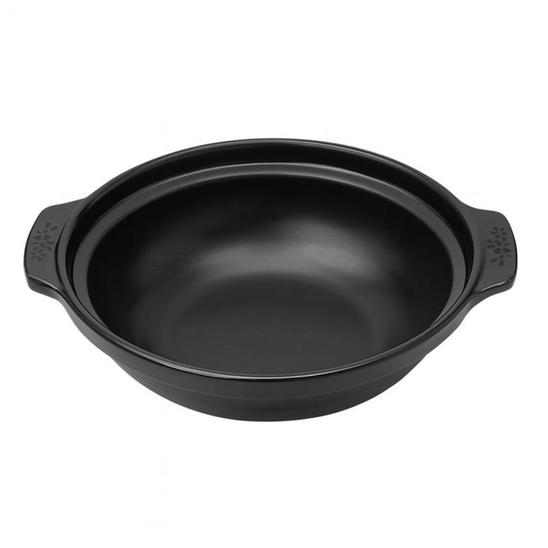 طبق ميلامين بيدين اسود 18 سم مقاوم للكسر [ عبوة 100]