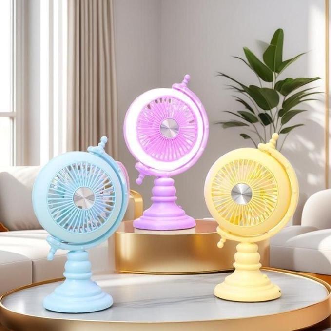 مروحه يد اضاءه استاند [ عبوة 144]