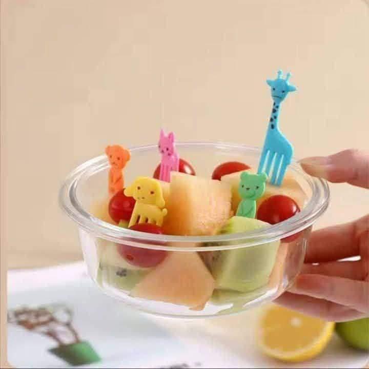 شوكة فاكهة بلاستيك [ عبوة 500]