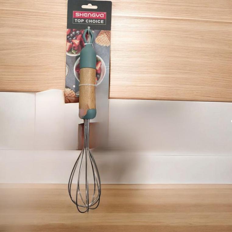 مضرب بيض يد خشب سيليكون * 240