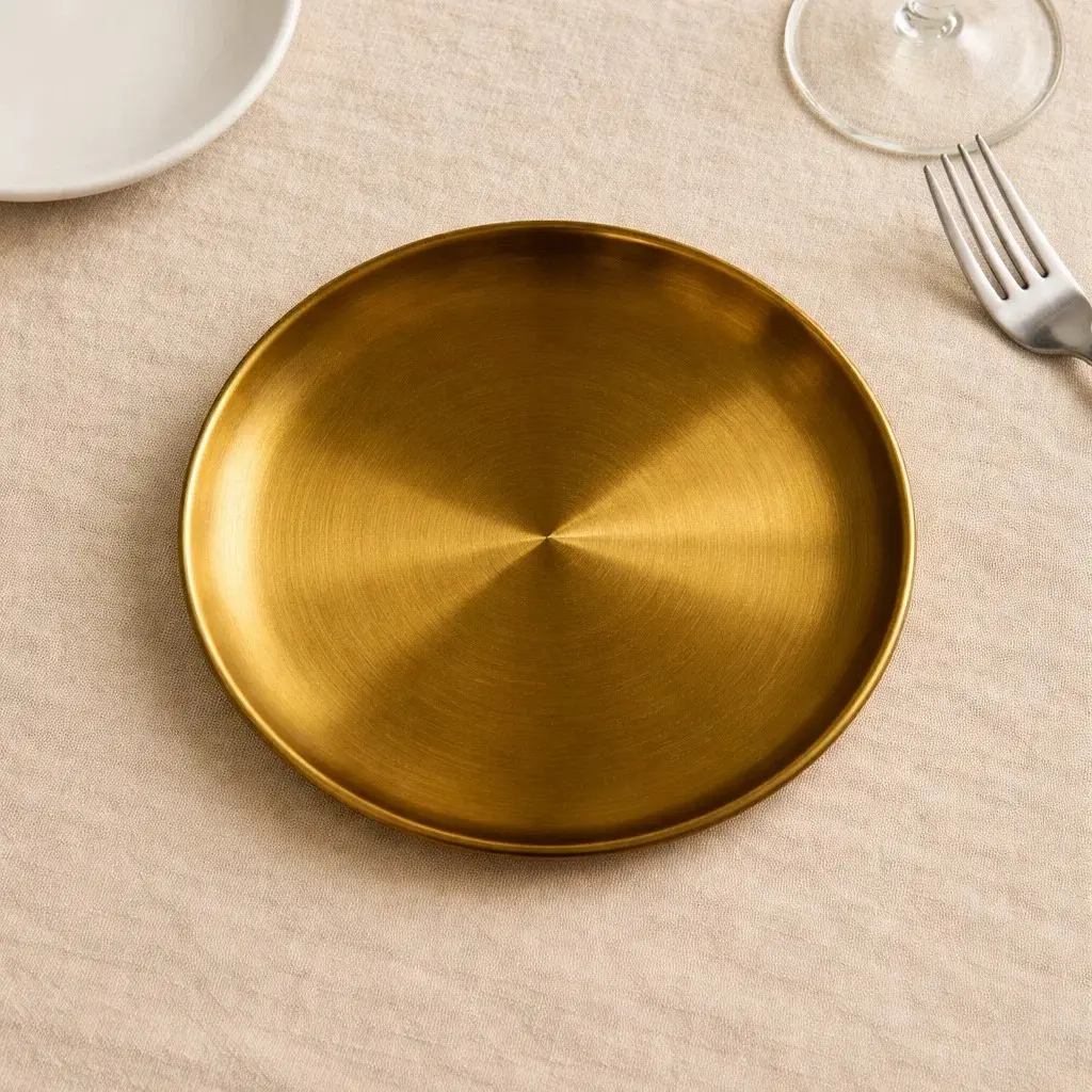 طبق دهبى 20 سم(عبوة200)