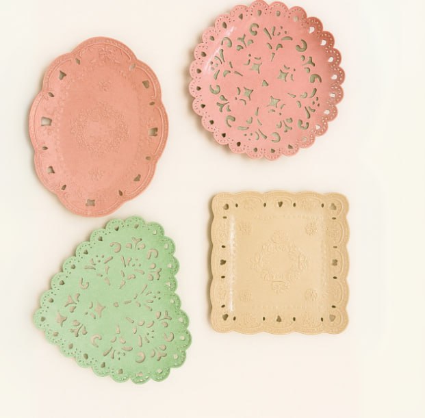 طبق بلاستيك  كبير(عبوة480)