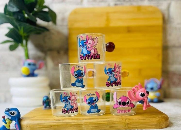 طقم قهوه 6 ق زجاج يد كوره ستيتش*40