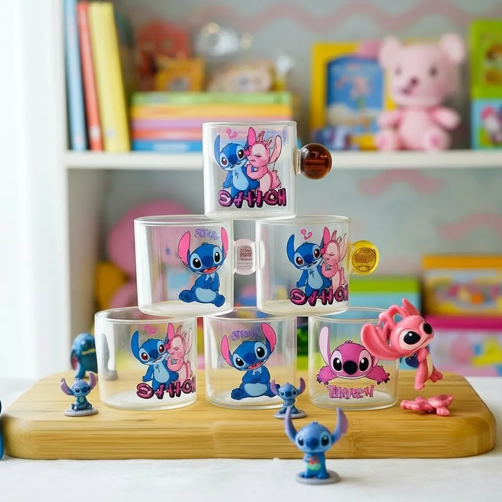 طقم قهوه 6 ق زجاج يد كوره ستيتش*40