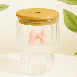 كوب زجاج بشاليمو فيونكة الوان [ عبوة 96 ]