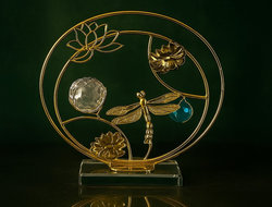 ديكور معدن كورة ازرق [ عبوة 48 ]