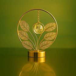 ديكور ذهبي بلوره [ عبوة 72 ]