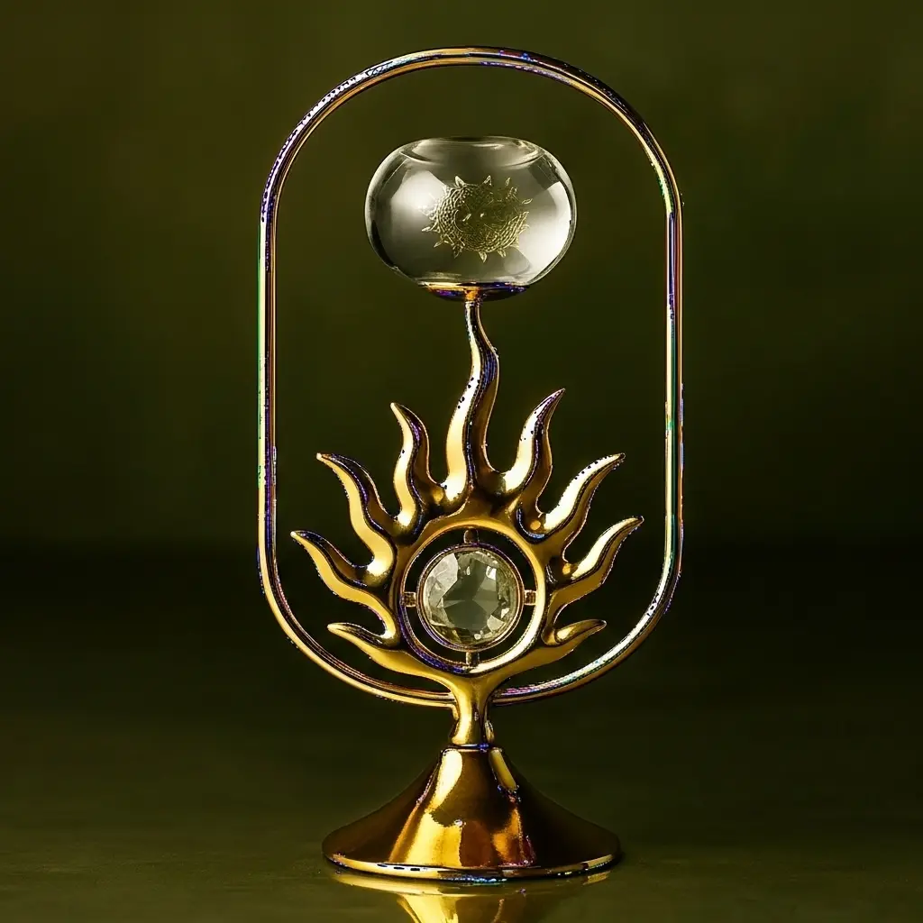 ديكور ذهبي بلوره [ عبوة 72 ]