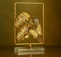 ديكور ذهبي بلوره [ عبوة 72 ]