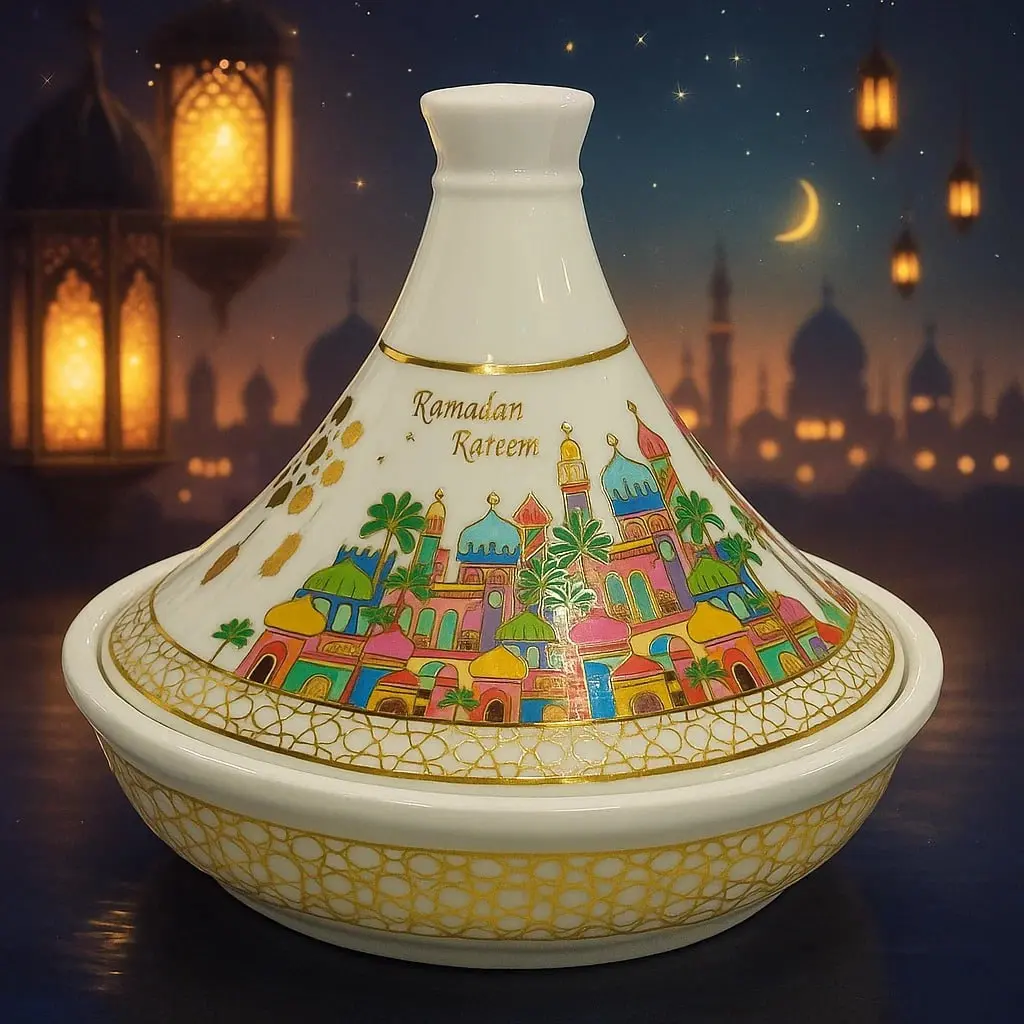 طبق تقديم خزف ايرانى [ عبوة 24 ]