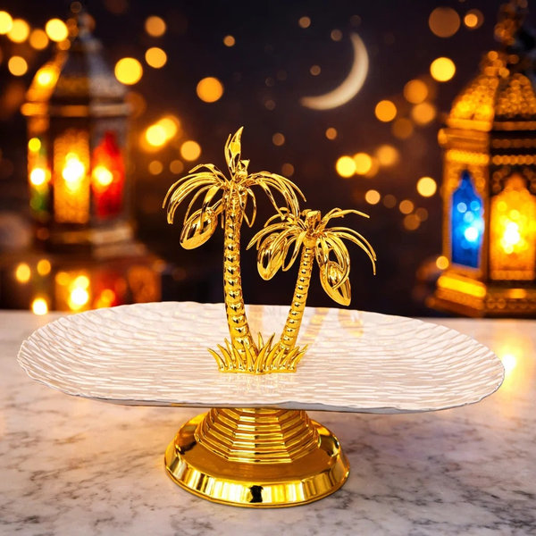 تمارة طبق نخلتين كبير [ عبوة 24 ]