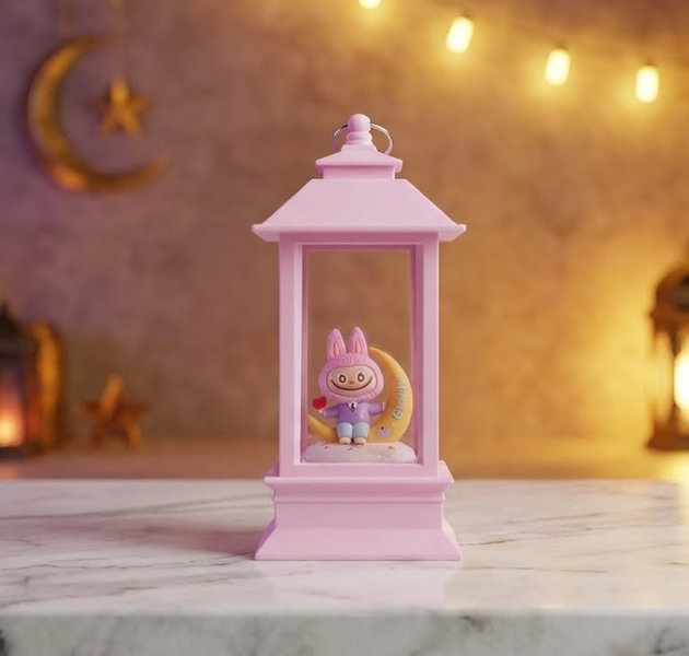 فانوس زيت لابوبو هلال وسط [ عبوة 60 ]