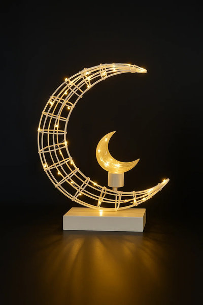 ديكور هلال ذهبي [ عبوة 24 ]