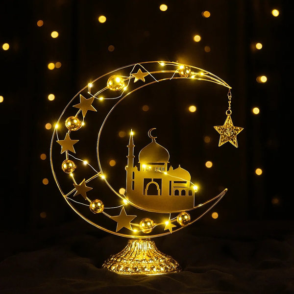 ديكور هلال مضئ جامبوا [ عبوة 24 ]