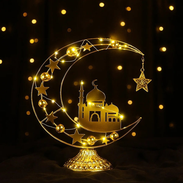 ديكور هلال مضئ كبير [ عبوة 24 ]