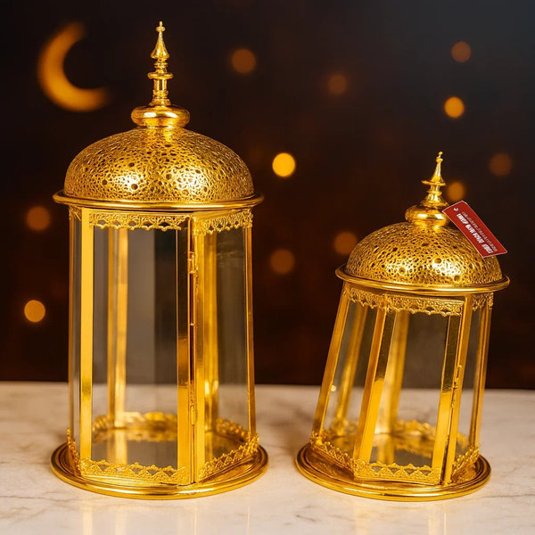 طقم فانوس كبير معدن 2 ق [ عبوة 4 ]