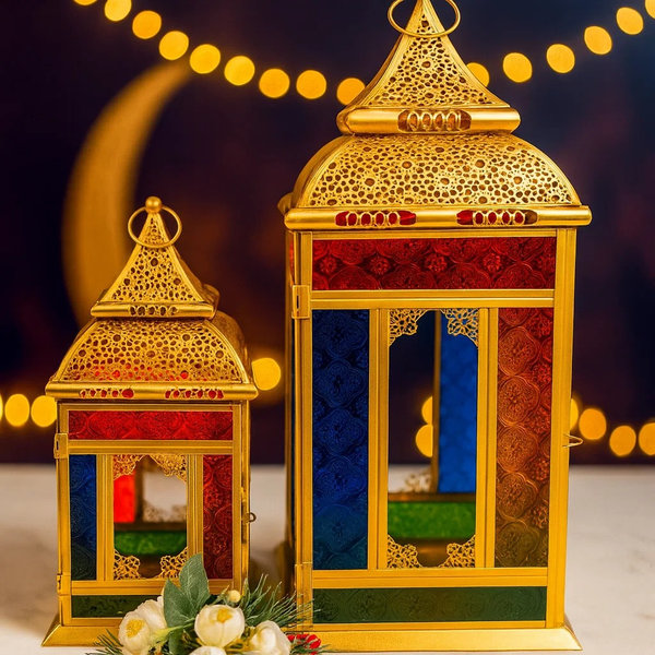 طقم فانوس كبير معدن 2 ق [ عبوة 4 ]