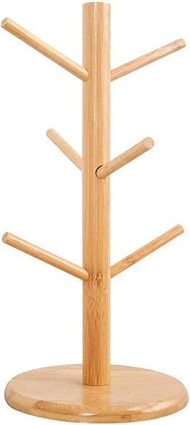 حامل مجات خشب بامبو [ عبوة 60 ]