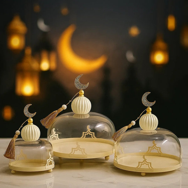 حافظة كيك 3 ق ابيض [ عبوة 6 ]