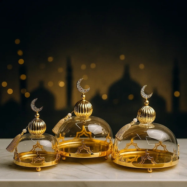 حافظة كيك 3 ق ذهبي [ عبوة 6 ]