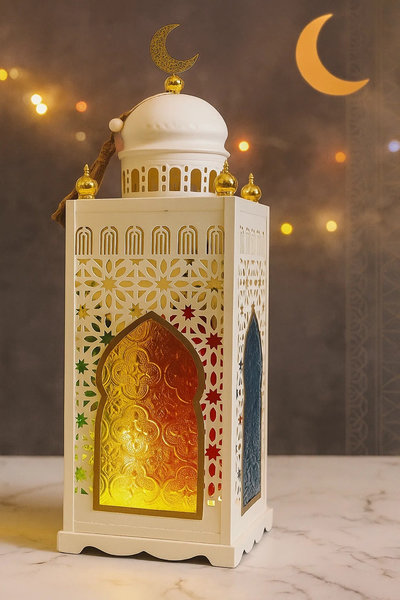 ديكور برج ماذنه ابيض [ عبوة 12 ]