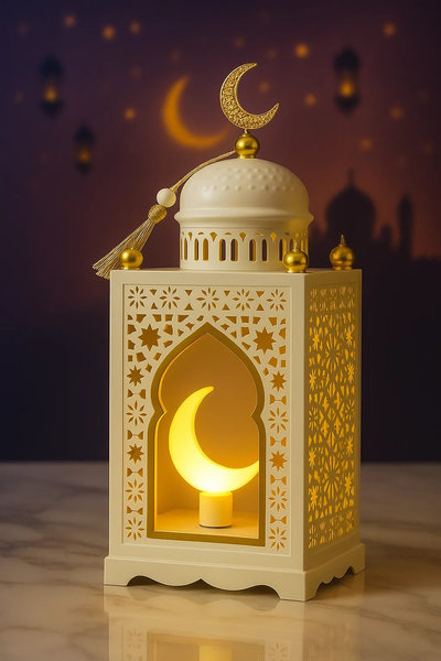 ديكور برج ماذنه ابيض [ عبوة 24 ]