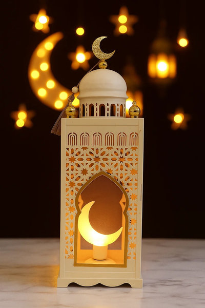 ديكور برج ماذنه ابيض [ عبوة 24 ]