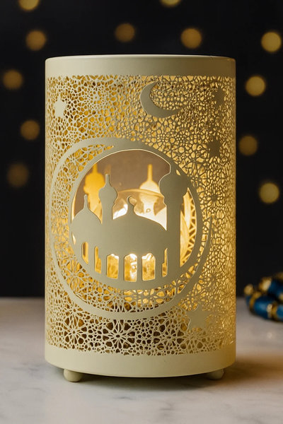 ديكور اسلامي ابيض كبير [ عبوة 48 ]