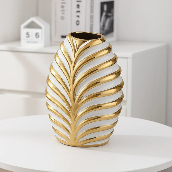 فازة ورقة شجر وسط [ عبوة 36 ]