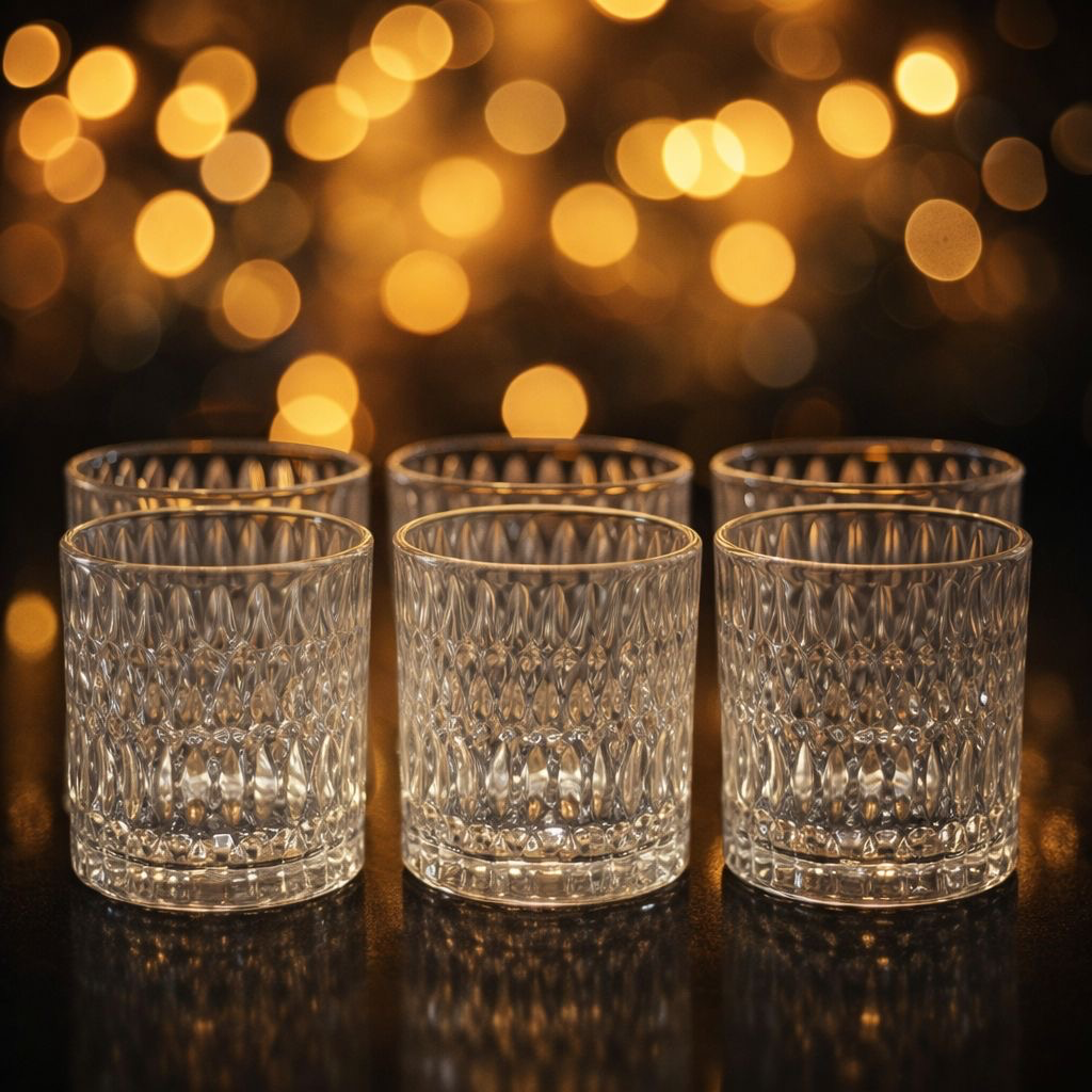 طقم 6 اكواب كرستال فصوص[عبوه 8]