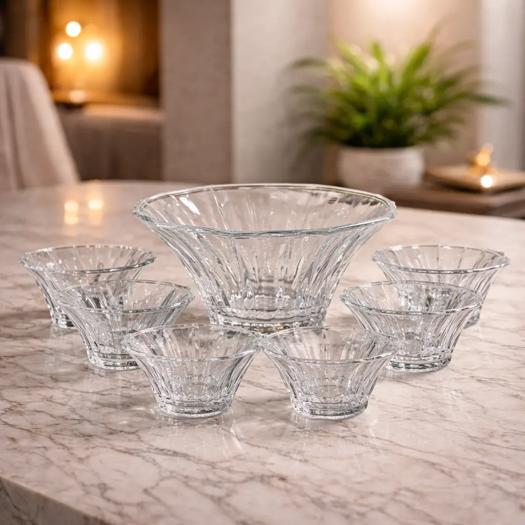 طقم خشاف زجاج 7 قطع (عبوه 4)