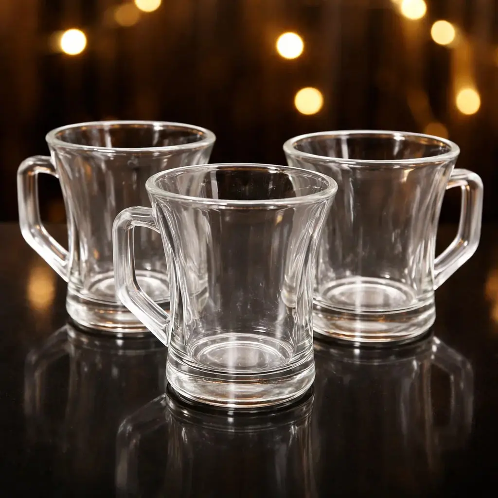 طقم مجات زجاج 3 قطع (عبوه 16)