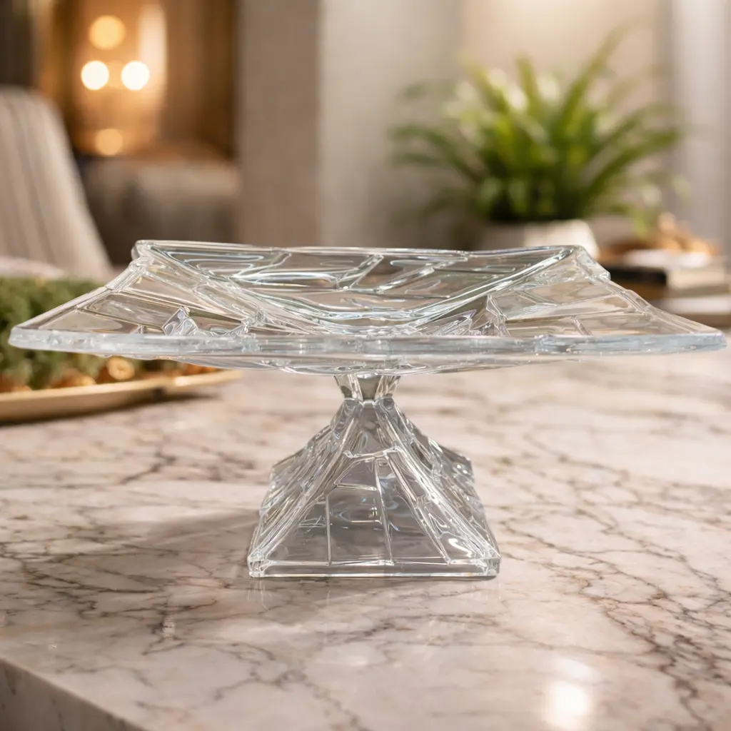 طبق حلويات زجاج (عبوه 4)