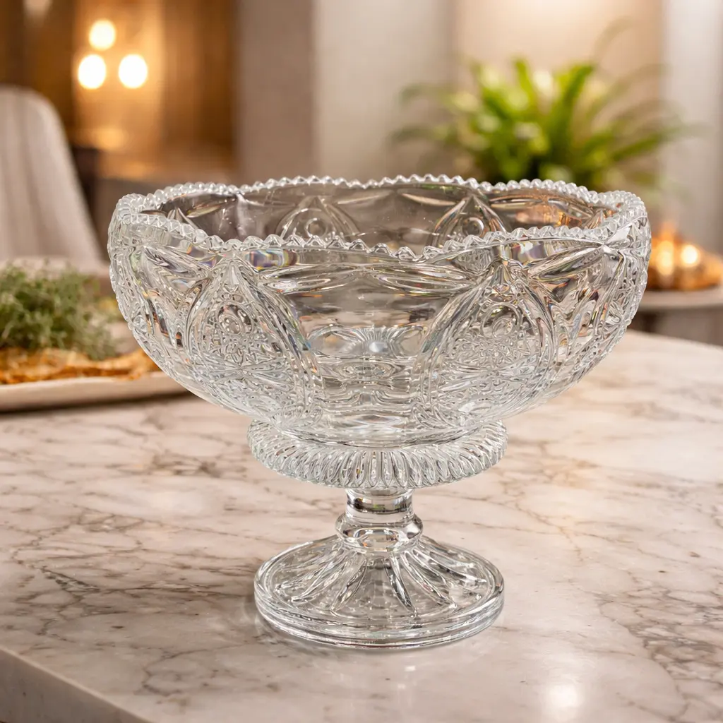 طبق فاكهه زجاج (عبوه 4)