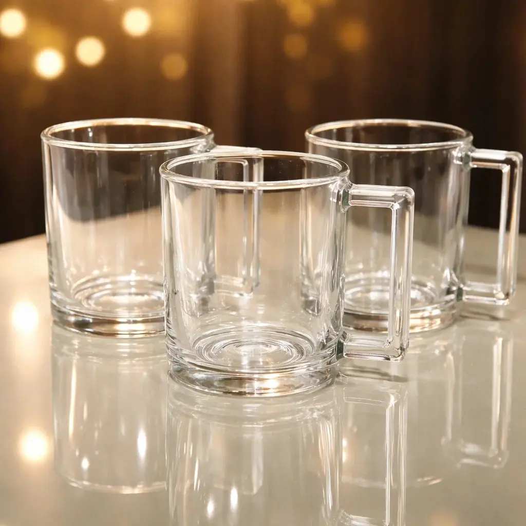 طقم مجات زجاج 3 قطع (عبوه 16)