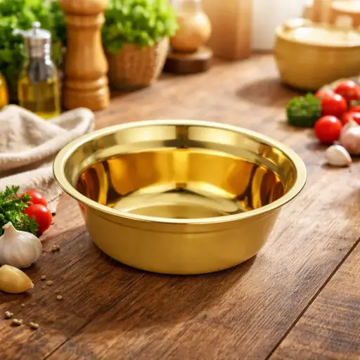 [AA-485] عجان استانلس ذهبي 30سم*60