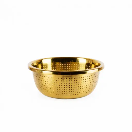 [AA-489] مصفاة استانلس ذهبي 32سم*60