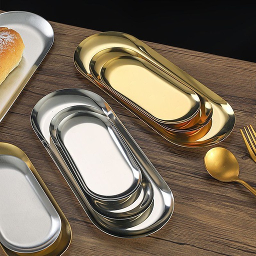 [DD-337] طبق ذهبي 18*8.3[عبوه 200]