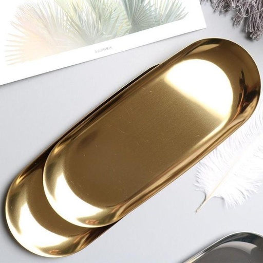 [DD-400] طبق ذهبي 26*10.5[عبوه 150]