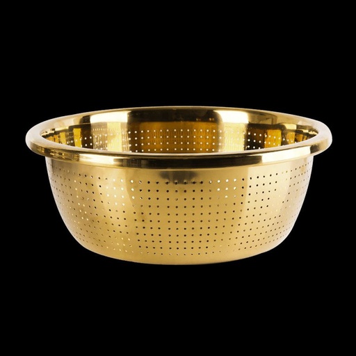 [AA-487] مصفاة استانلس ذهبي 28سم*60