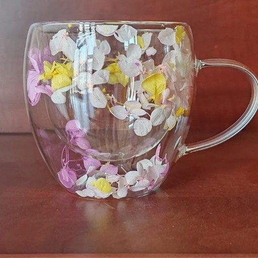 [GG-623] مج زجاج ورد [عبوه 60]