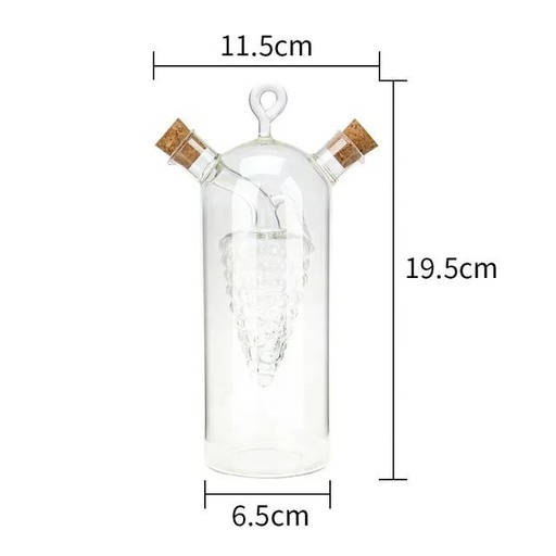 [QQ-625-1] زجاجه زيت و خل [عبوه 90]