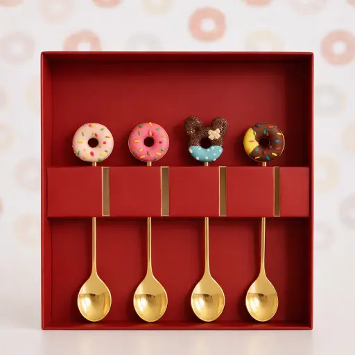 [SS-198] طقم 4معلقه استانلس [عبوه 200]