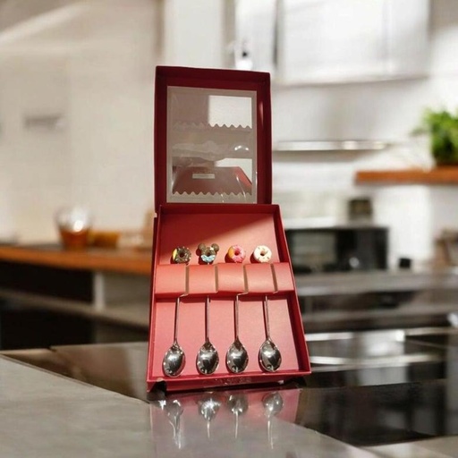 [SS-199] طقم 4معلقه استانلس [عبوه 200]