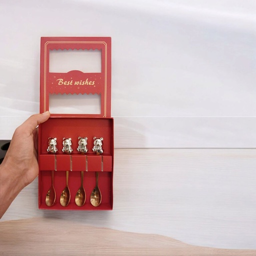 [SS-200] طقم 4معلقه استانلس [عبوه 200]