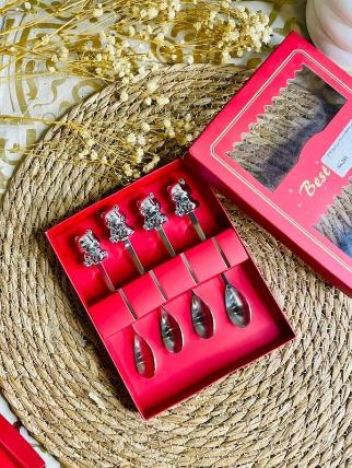 [SS-201] طقم 4معلقه استانلس [عبوه 200]