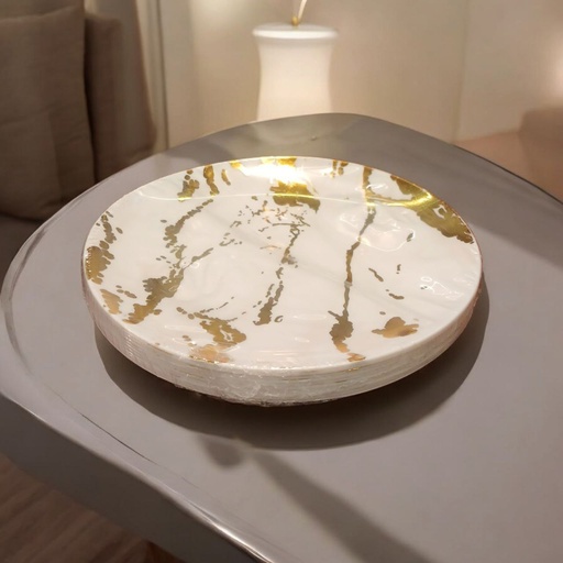 [XX-1348-1] طقم اطباق جولد [عبوه 50]