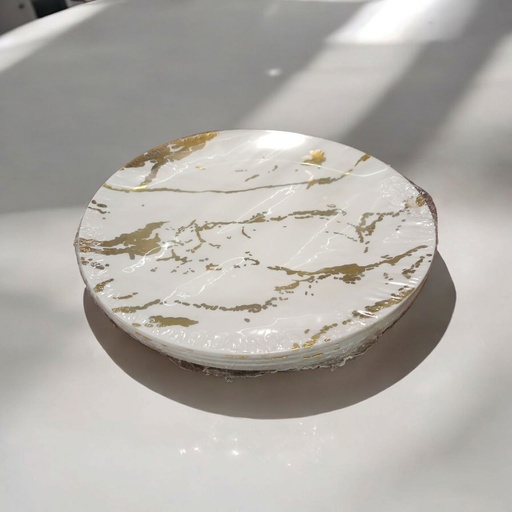 [XX-1349-1] طقم اطباق جولد [عبوه 50]